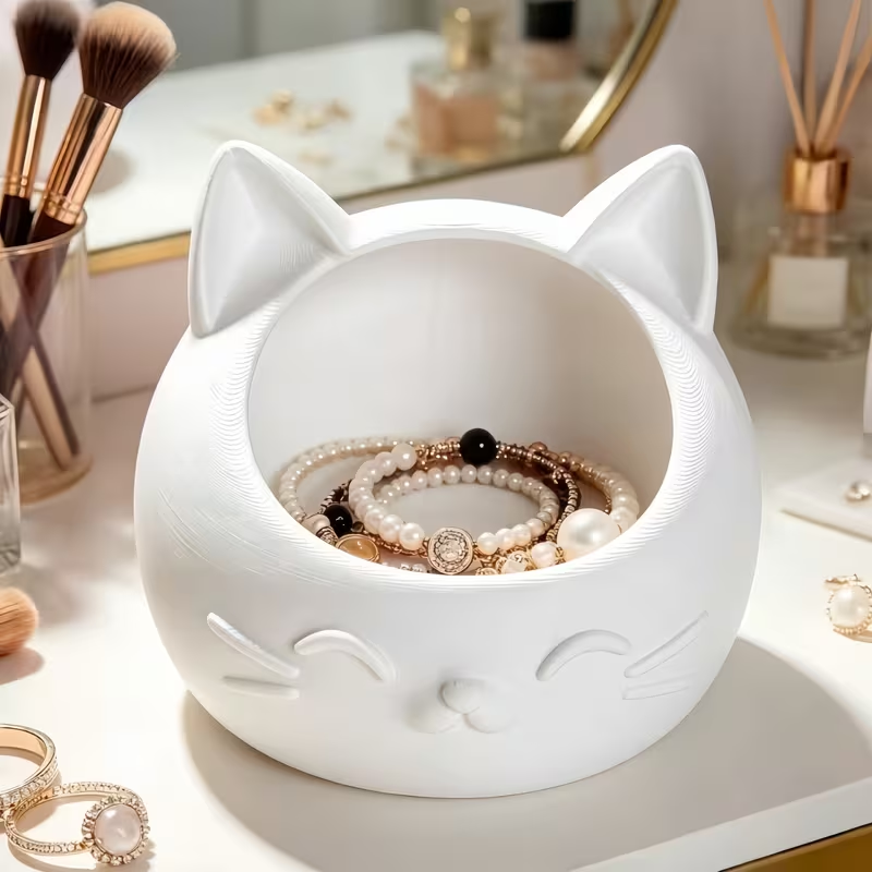 Jewelry Like Watches - Mini Cartoon Cat-Shaped Storage Box Cute