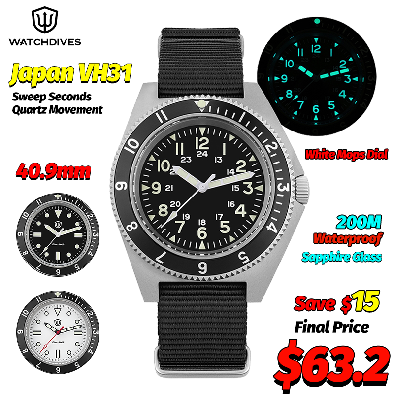 Jewellery Watch - Watchdives WD1972 Quartz Watch Sapphire Luminous
