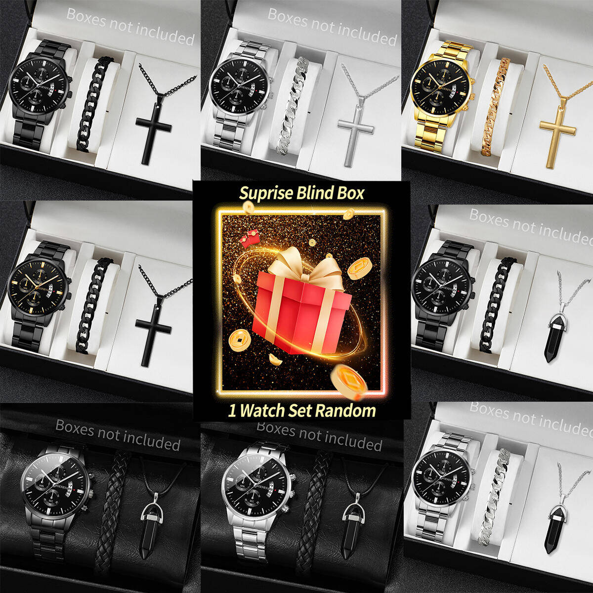 Jewellery Watch - Surprise Mystery Watch Blind Box-3PCS/Set Fashion