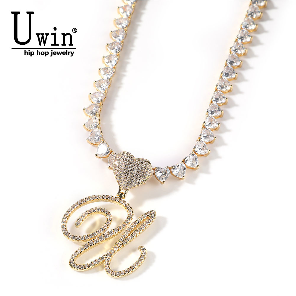 Uwin Cursive Letters With 6mm  - Tennis Bracelet Cubic 评论和价格