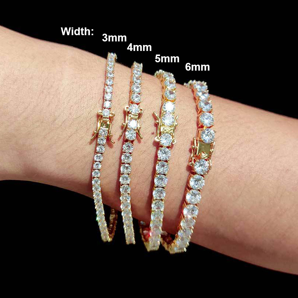 NY Fashion 3/4/5/6mm Tennis Ch - Tennis Bracelet Cubic 评论和价格