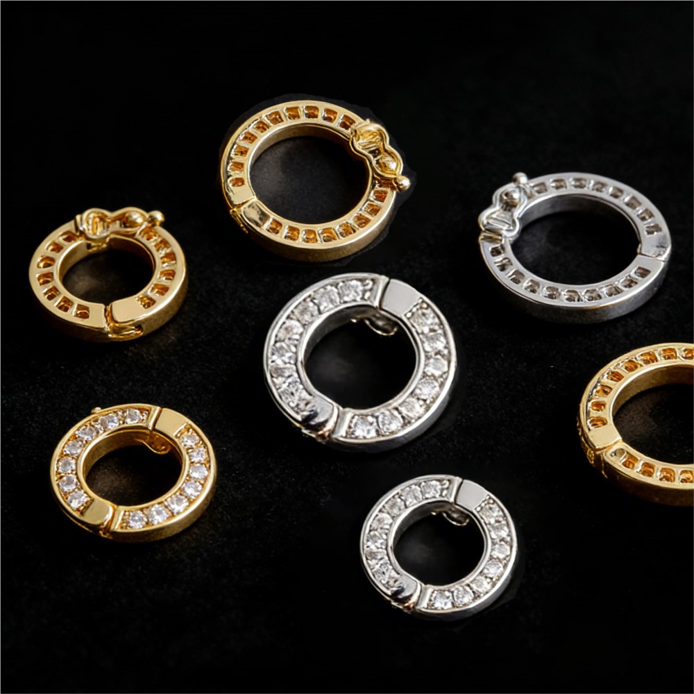 2pcs Round Connector Buckles P - Pearl Necklace 评论和价格