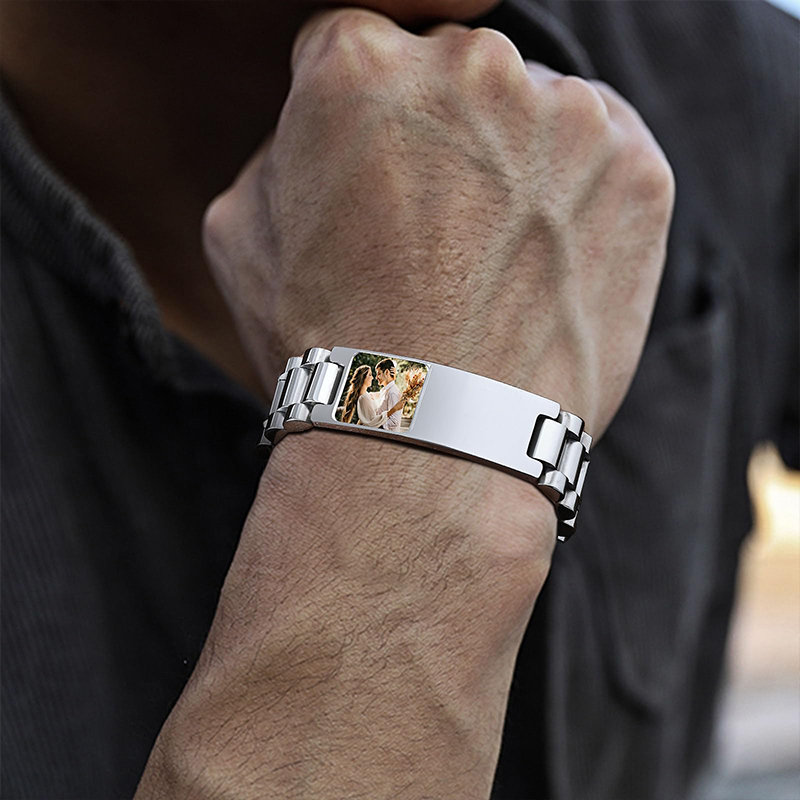 Custom Picture Text Bracelet W - Jewelry Like Watches 评论和价格