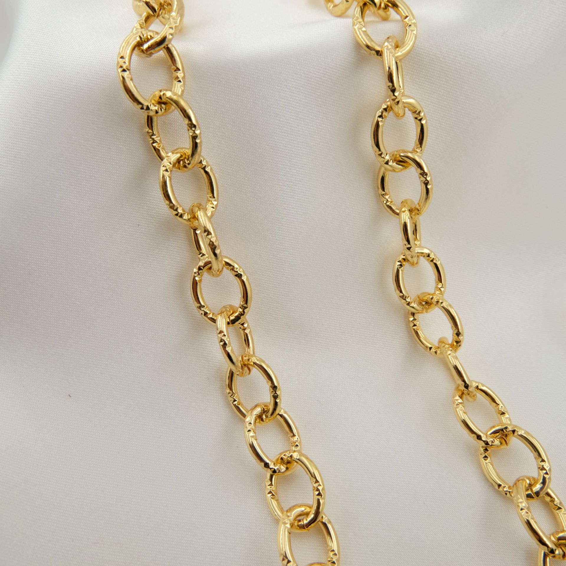WT-BC199 18K Gold Plated Coppe - Hip Hop Chain Necklace 评论和价格