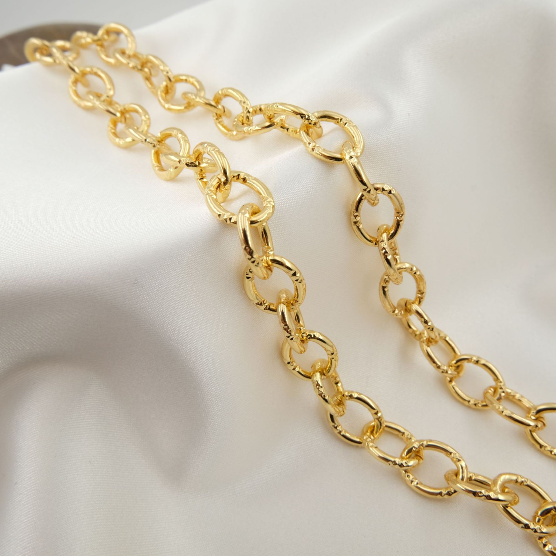 WT-BC199 18K Gold Plated Coppe - Hip Hop Chain Necklace 评论和价格