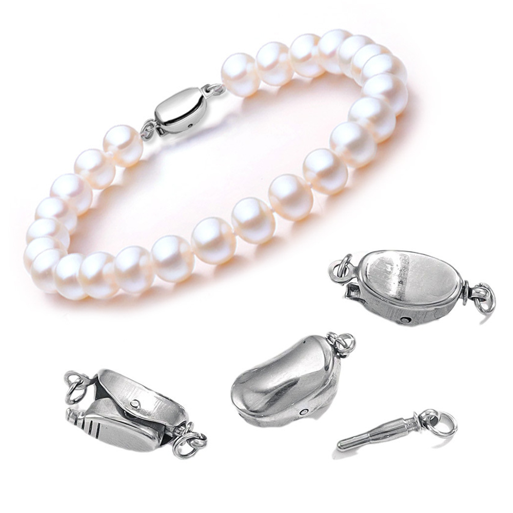5 Pcs Titanium Steel Necklace  - Pearl Necklace 评论和价格
