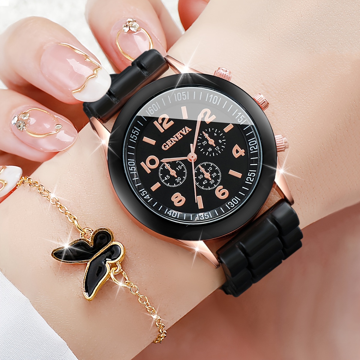 6PCS/Set Women's Watch Casual  - Jewelry Like Watches 评论和价格