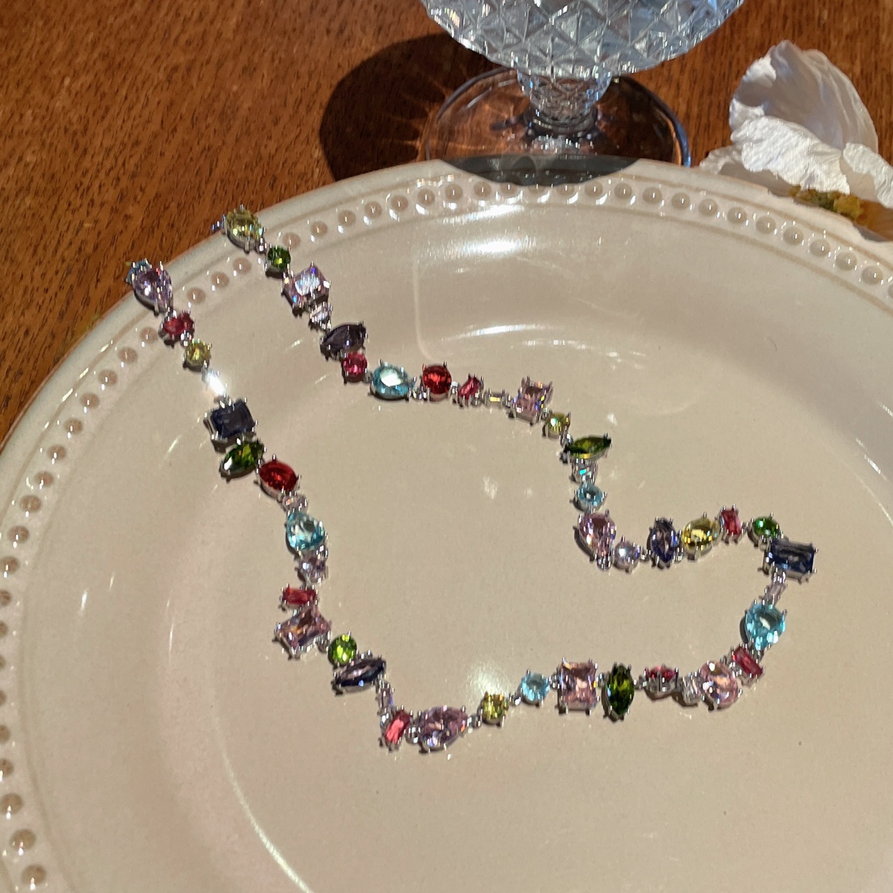 UWIN Zircon Beads Tennis Chain - Tennis Bracelet Cubic 评论和价格
