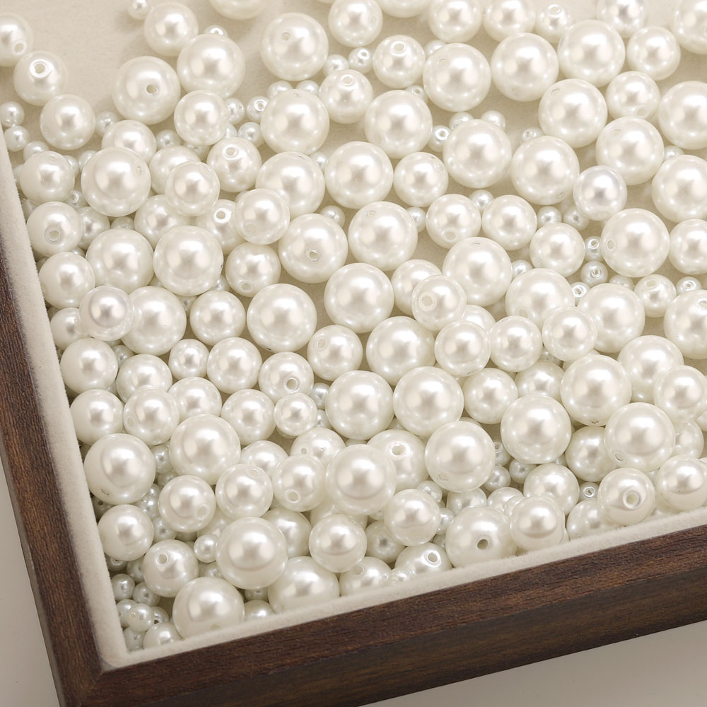 100pcs 4/6/8/10mm High Quality - Pearl Necklace 评论和价格