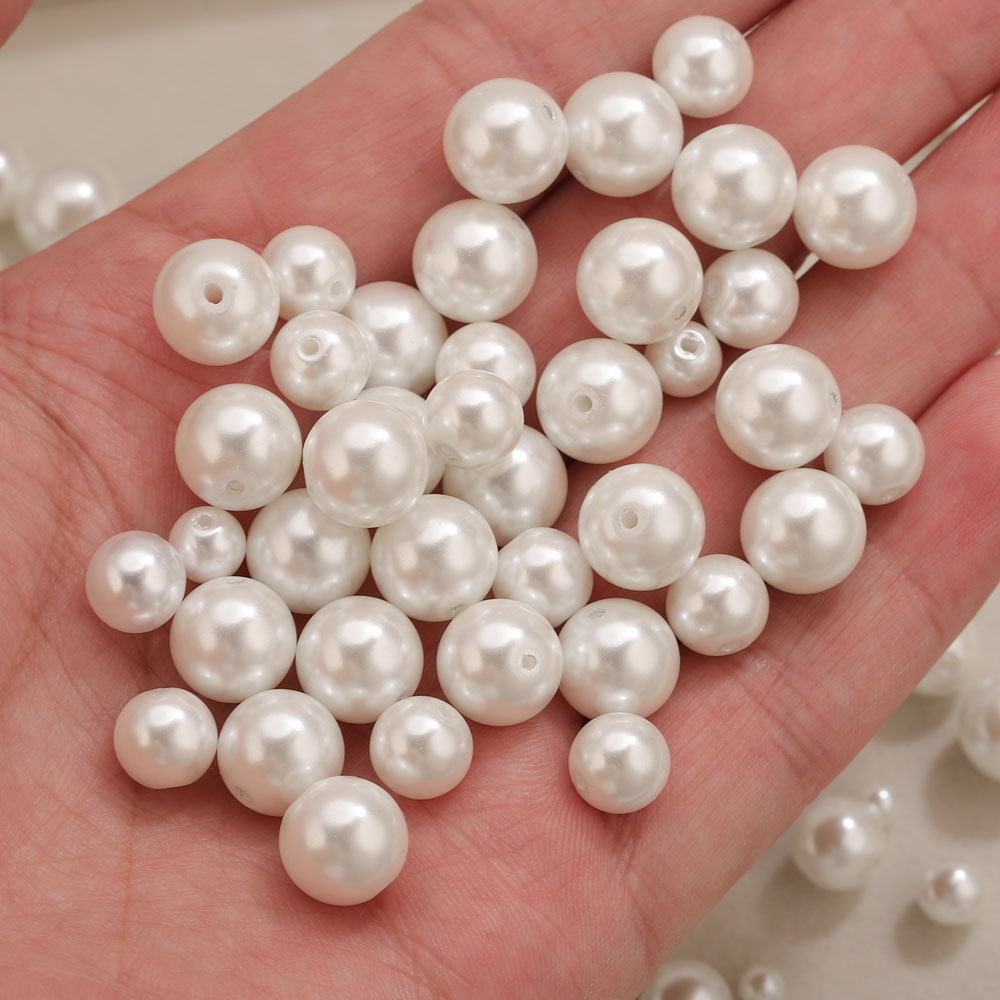 100pcs 4/6/8/10mm High Quality - Pearl Necklace 评论和价格