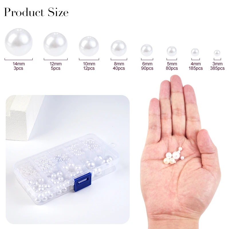 800pcs Artificial Faux Pearl R - Pearl Necklace 评论和价格