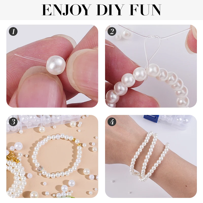 800pcs Artificial Faux Pearl R - Pearl Necklace 评论和价格