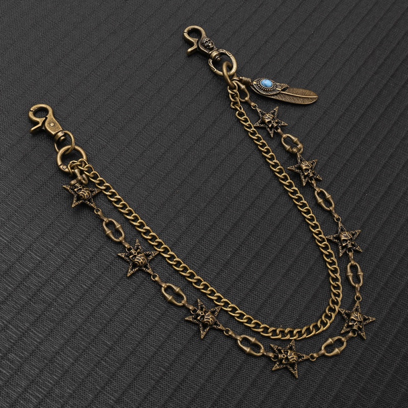 Hip Hop Punk Rock Metal Pants  - Hip Hop Chain Necklace 评论和价格