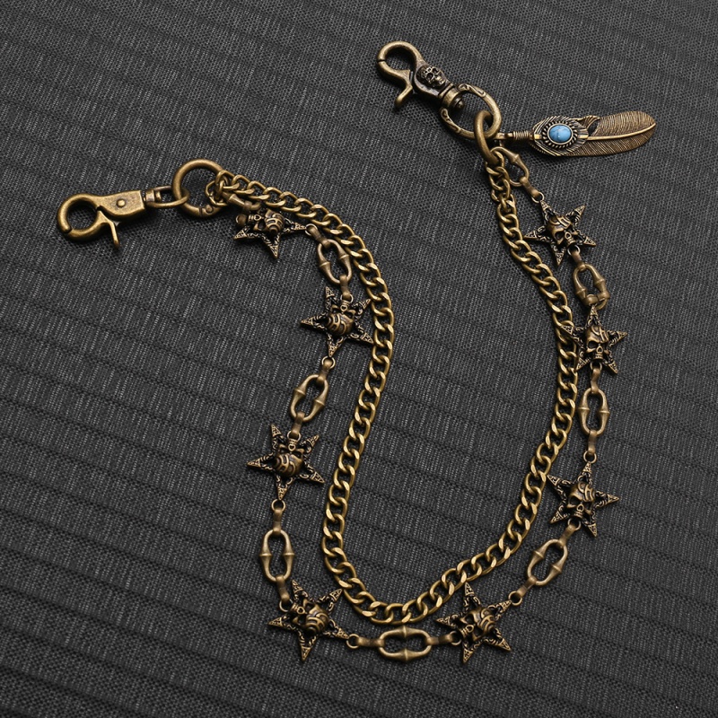 Hip Hop Punk Rock Metal Pants  - Hip Hop Chain Necklace 评论和价格