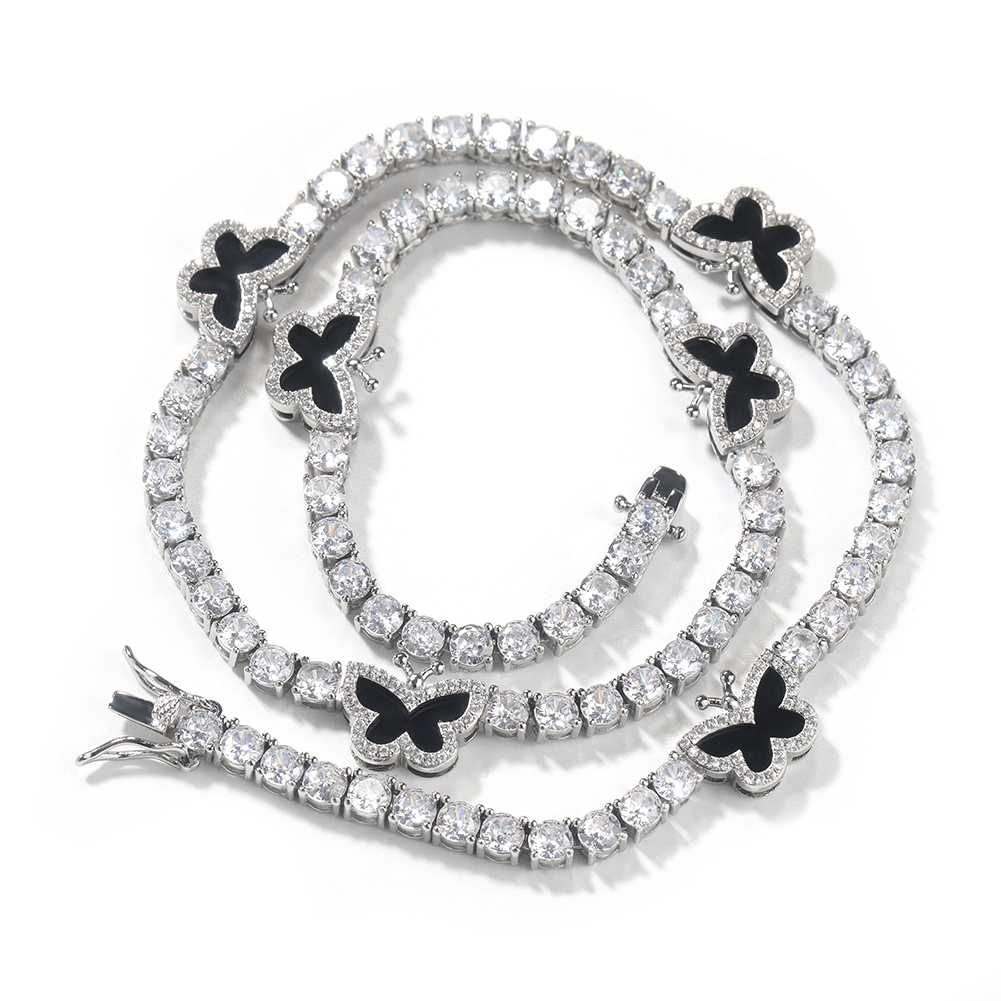 THE BLING KING 4mm Black Clove - Tennis Bracelet Cubic 评论和价格