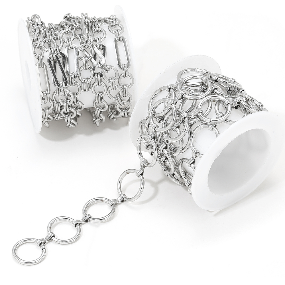 1 Meter Stainless Steel Heavy  - Hip Hop Chain Necklace 评论和价格