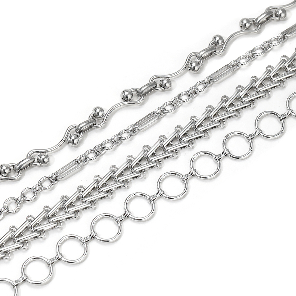1 Meter Stainless Steel Heavy  - Hip Hop Chain Necklace 评论和价格