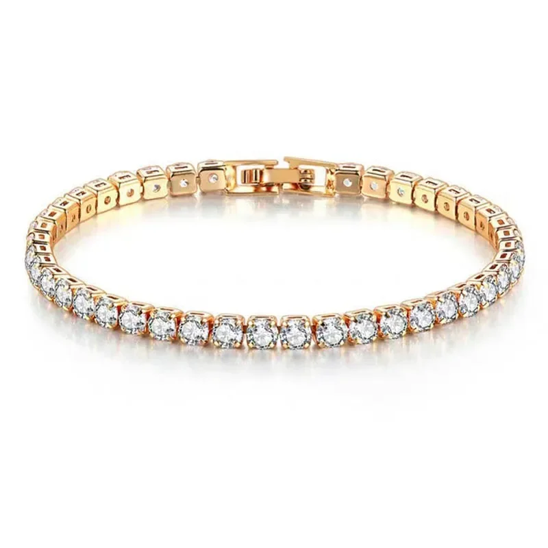 Hip hop 925 sterling silver cu - Tennis Bracelet Cubic 评论和价格