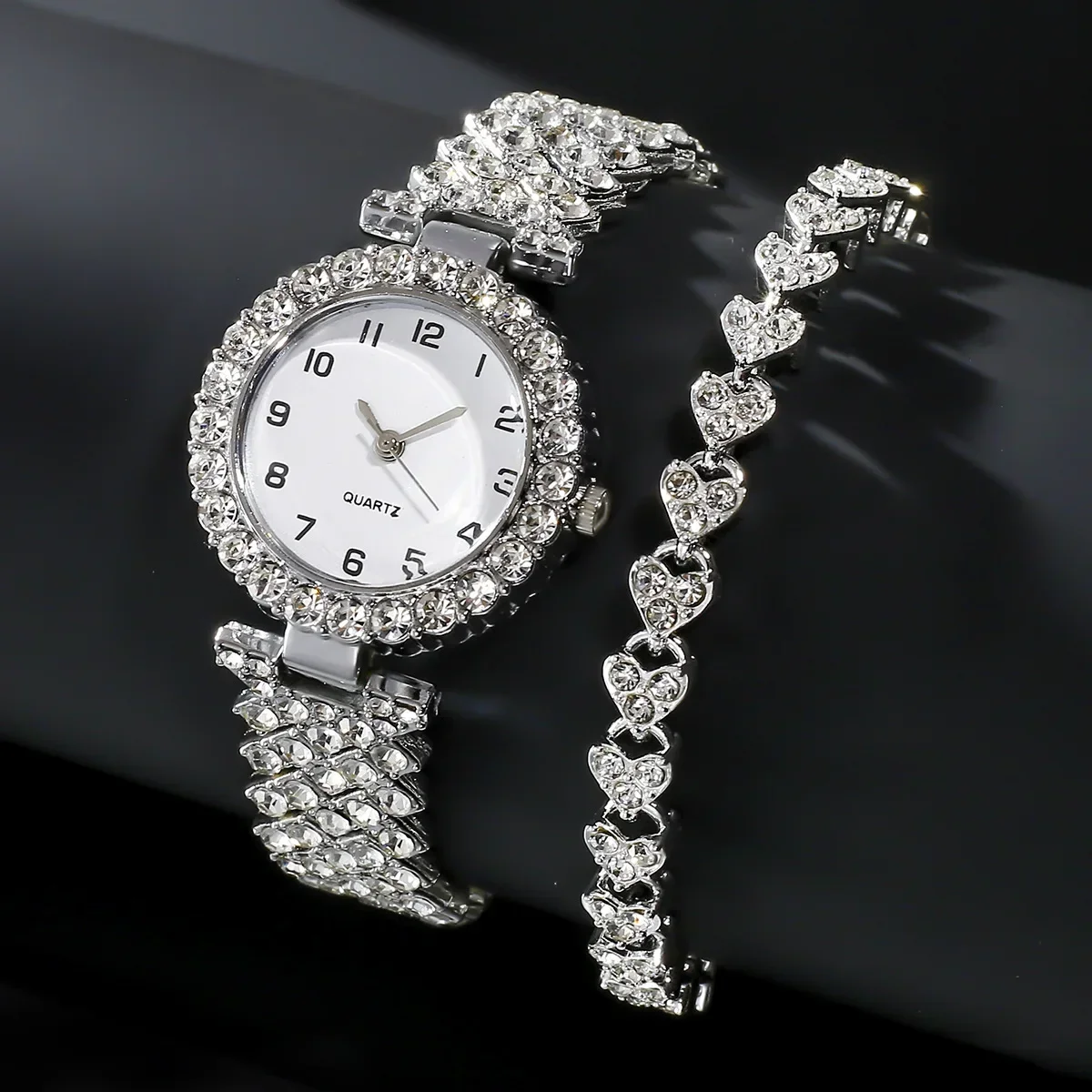 1pcs/2pcs Luxury Fashion Women - Jewelry Like Watches 评论和价格