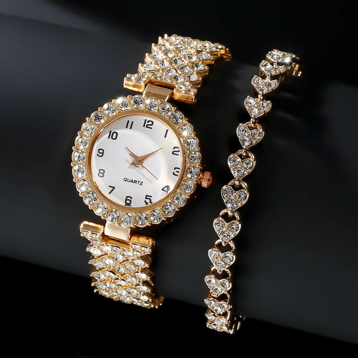 1pcs/2pcs Luxury Fashion Women - Jewelry Like Watches 评论和价格