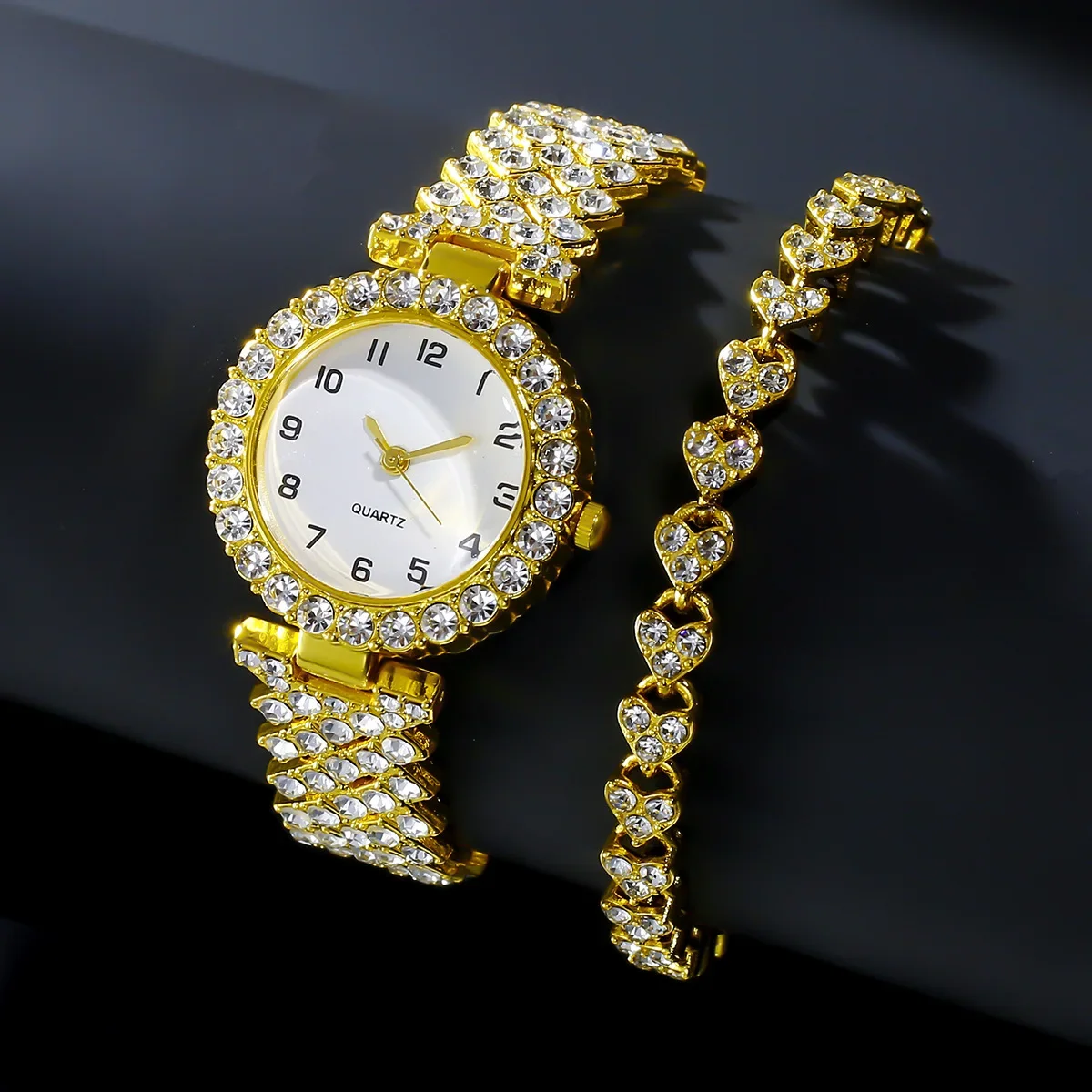 1pcs/2pcs Luxury Fashion Women - Jewelry Like Watches 评论和价格