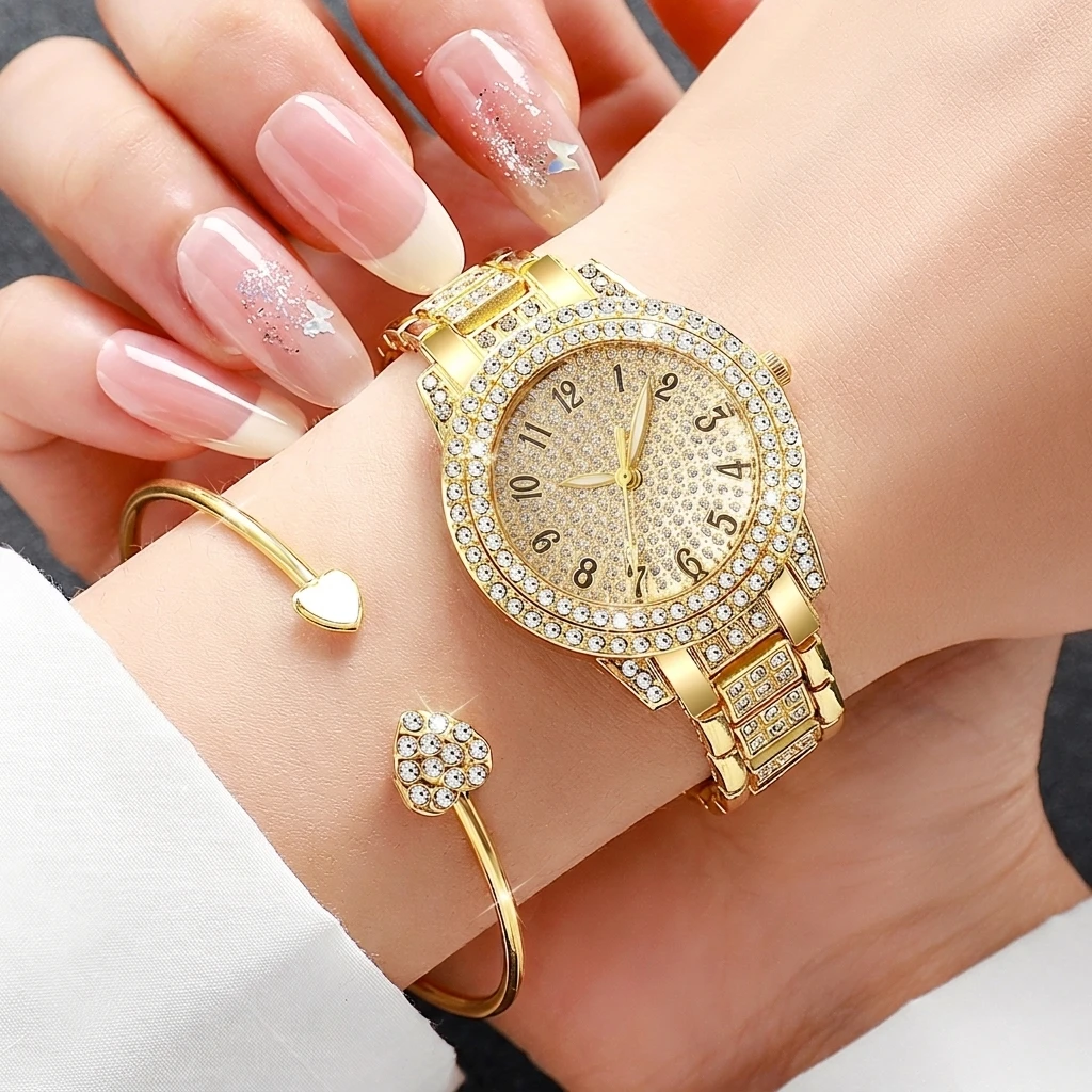 6PCS Fashion Rhinestone Women  - Jewelry Like Watches 评论和价格