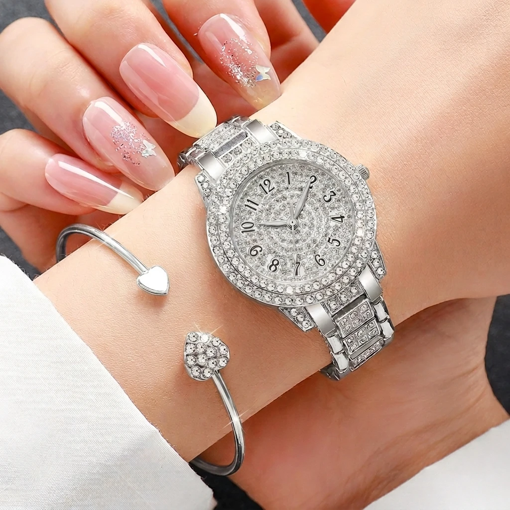 6PCS Fashion Rhinestone Women  - Jewelry Like Watches 评论和价格