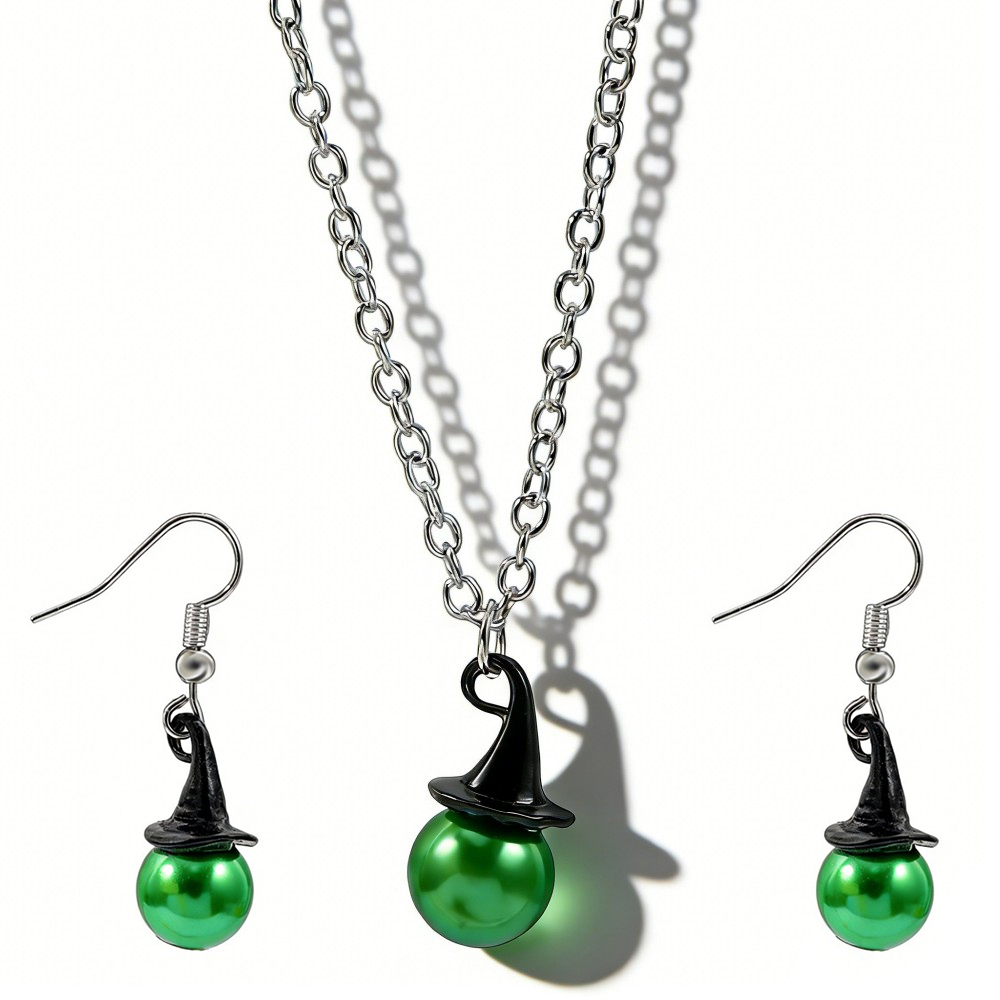 Wicked Inspired Witch Hat & Cr - Pearl Necklace 评论和价格