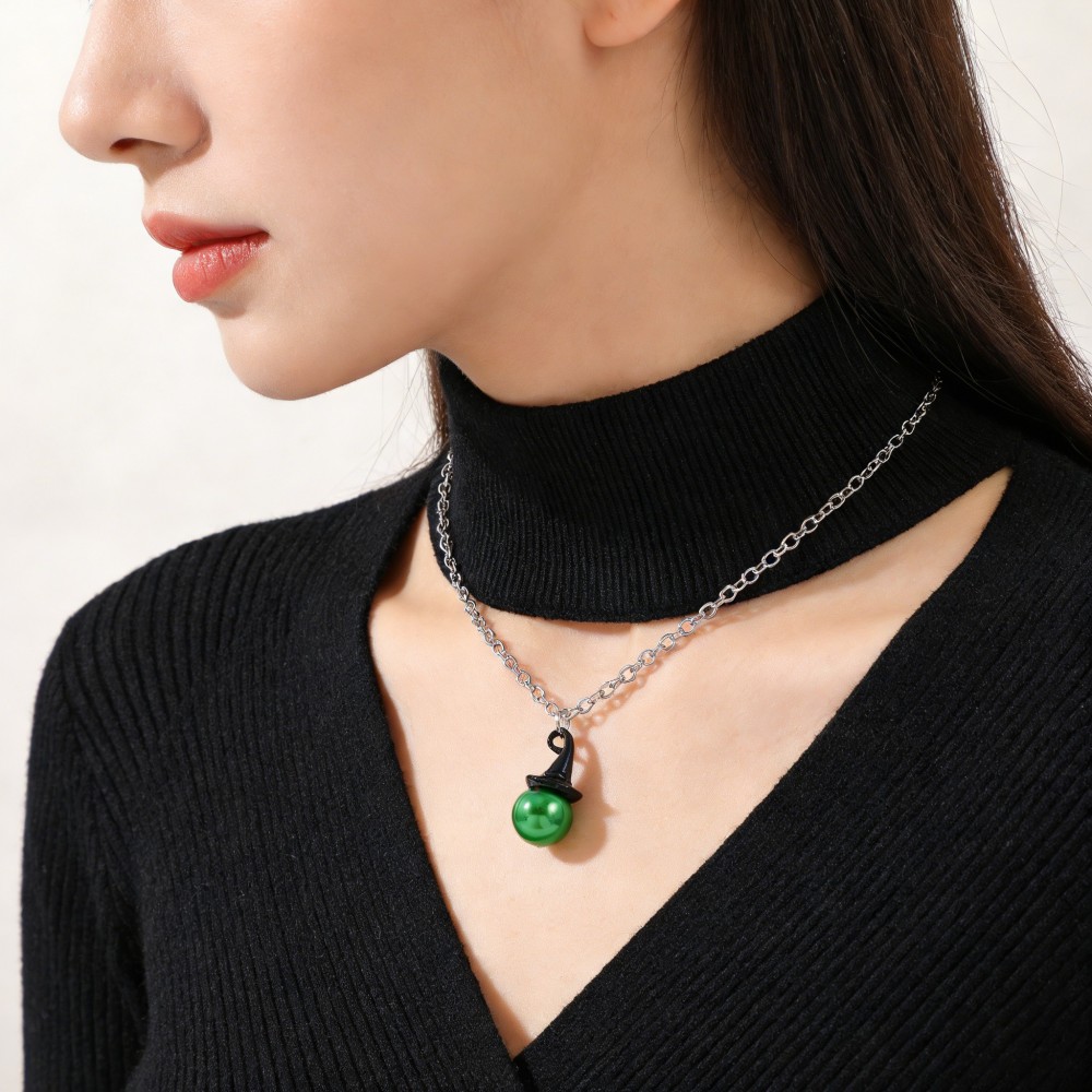 Wicked Inspired Witch Hat & Cr - Pearl Necklace 评论和价格