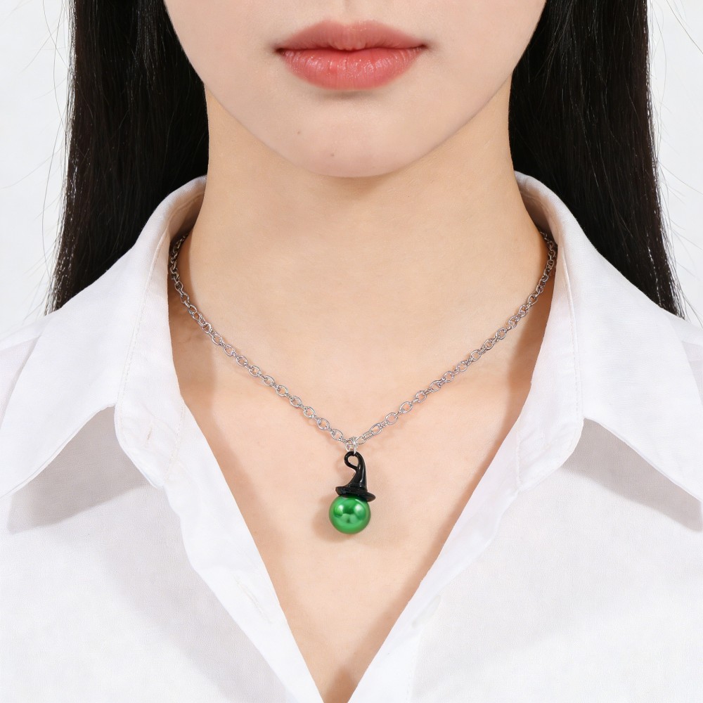 Wicked Inspired Witch Hat & Cr - Pearl Necklace 评论和价格