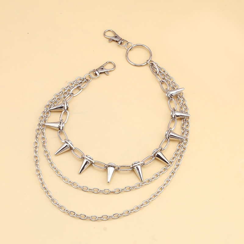 Hip Hop Punk Rock Metal Pants  - Hip Hop Chain Necklace 评论和价格