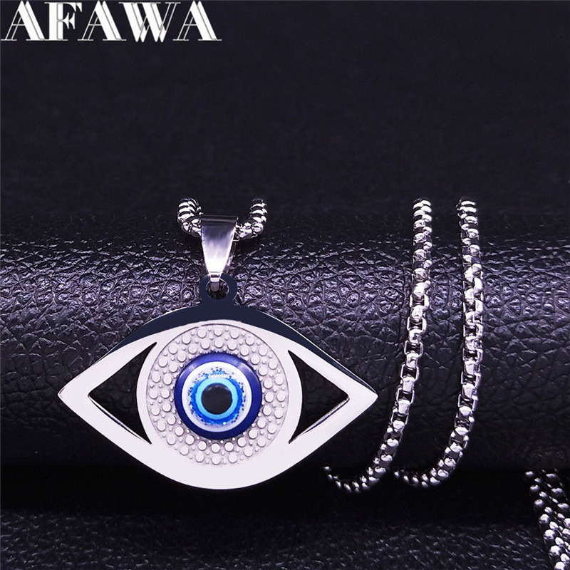 Islam Hamsa Evil Blue Eye Neck - Jewelry & Watches Vitopoulos 评论和价格