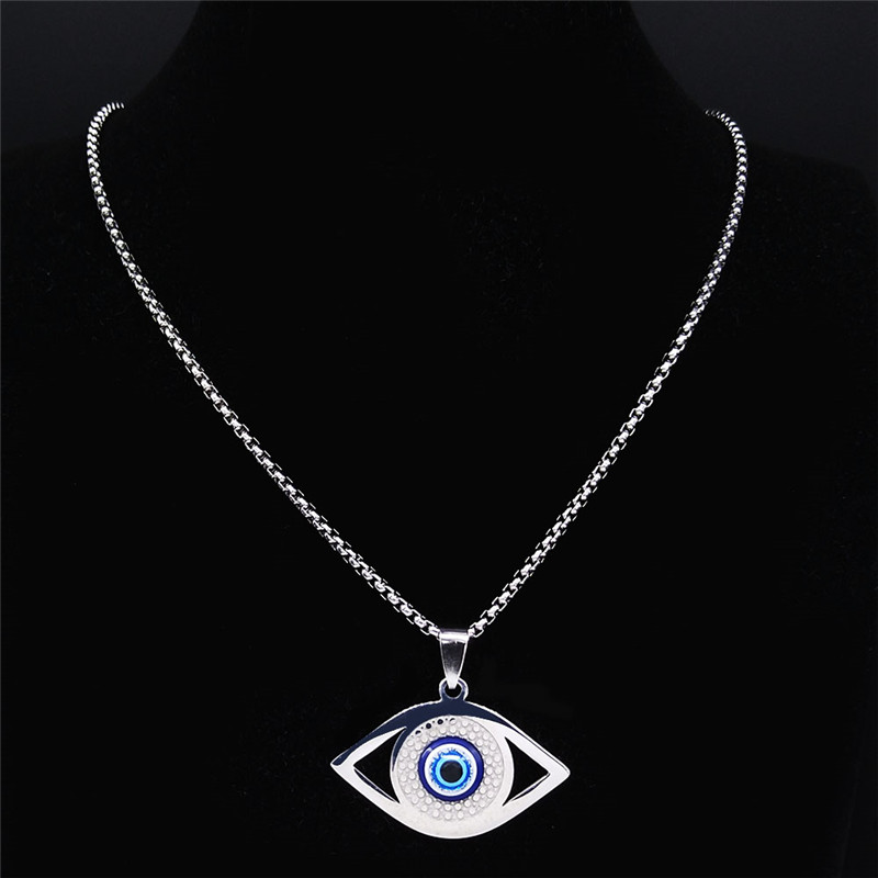 Islam Hamsa Evil Blue Eye Neck - Jewelry & Watches Vitopoulos 评论和价格