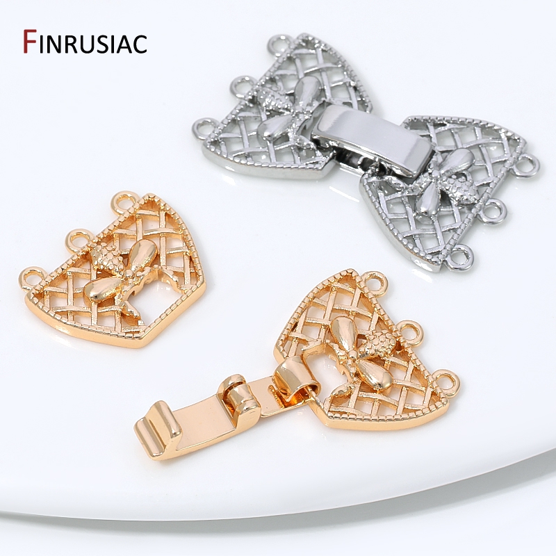 14K Gold Plated Brass 3-Row Pe - Pearl Necklace 评论和价格