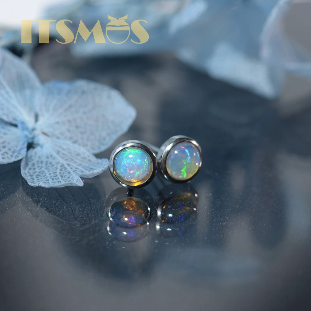 ITSMOS Natural Gemstone Opal 6 - Opal Earrings Dangle 评论和价格