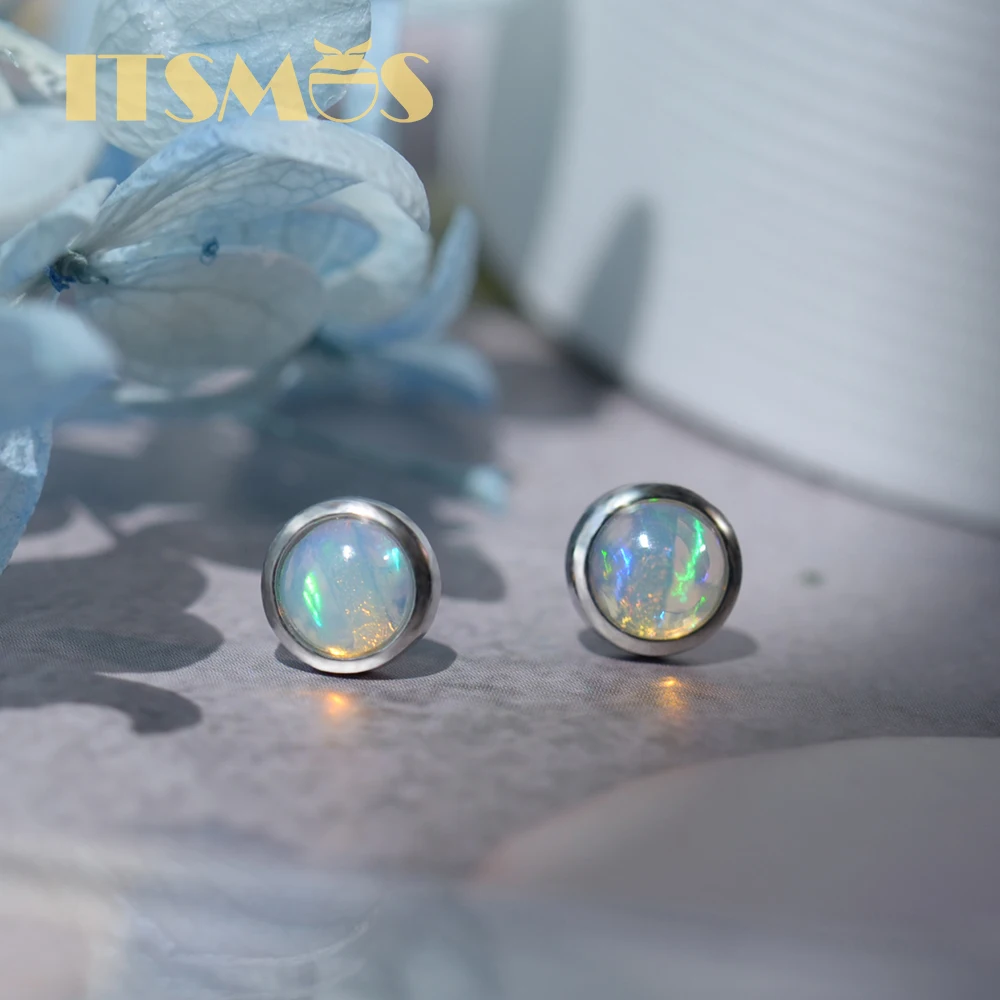 ITSMOS Natural Gemstone Opal 6 - Opal Earrings Dangle 评论和价格