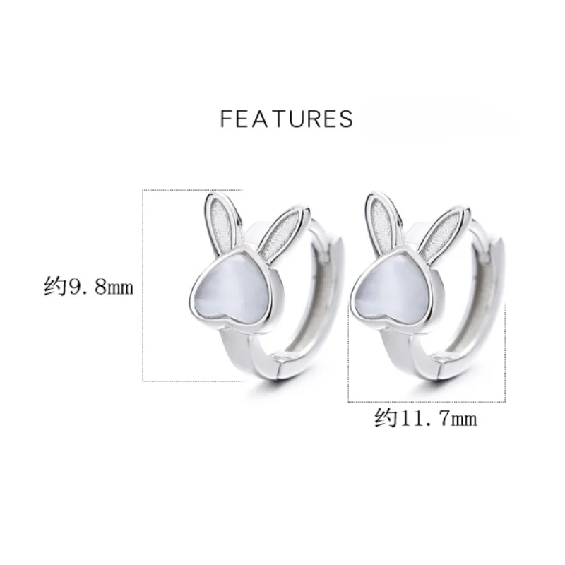 925 Sterling Silver Rabbit Opa - Opal Earrings Dangle 评论和价格