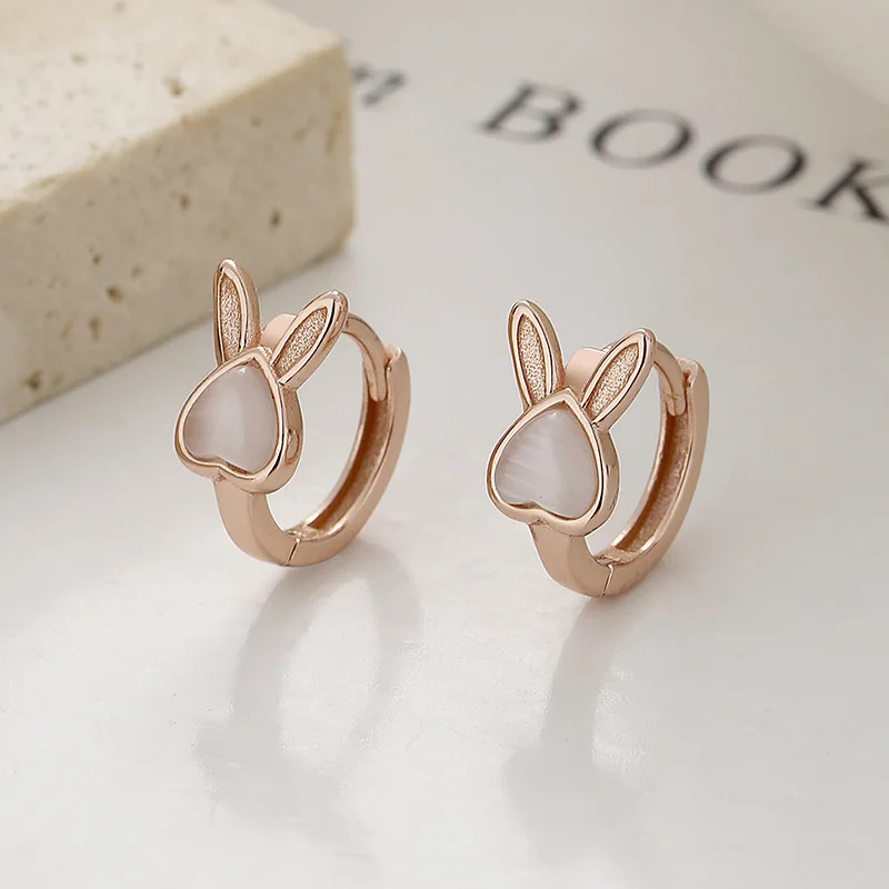 925 Sterling Silver Rabbit Opa - Opal Earrings Dangle 评论和价格