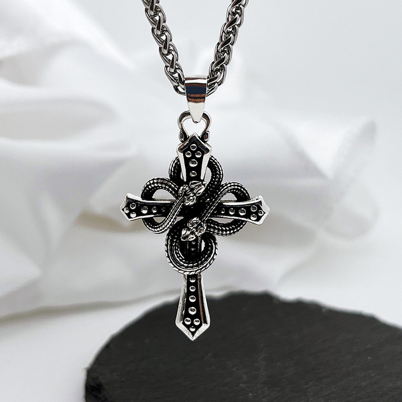Vintage Two Tone Snake Wrapped - Hip Hop Chain Necklace 评论和价格