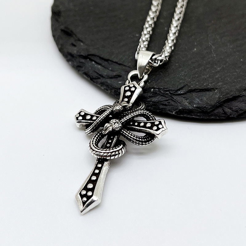 Vintage Two Tone Snake Wrapped - Hip Hop Chain Necklace 评论和价格