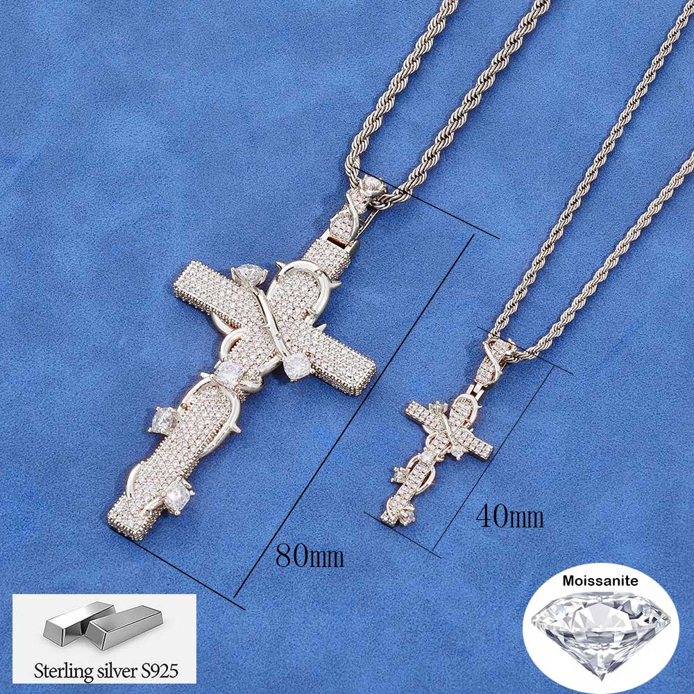 NUOYA Luxury Moissanite 925 St - Hip Hop Chain Necklace 评论和价格