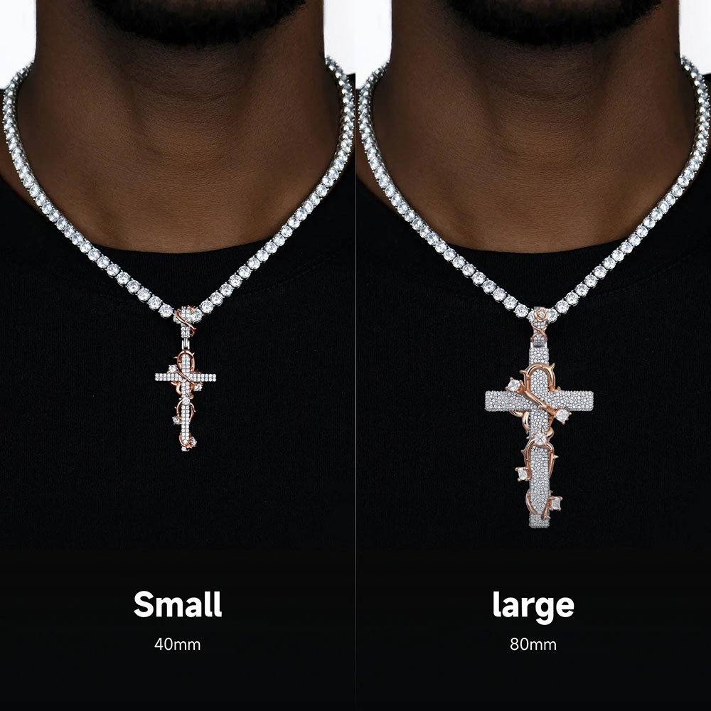NUOYA Luxury Moissanite 925 St - Hip Hop Chain Necklace 评论和价格